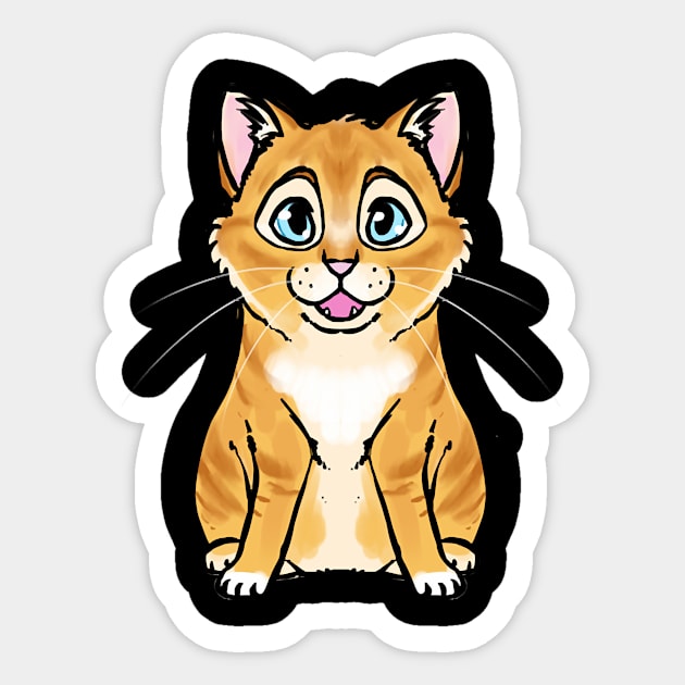 Bobby the Wobbly Kitten Sticker by reasonaccou